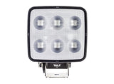Hulk 4X4 - LED SQUARE WORKLAMP FLOOD BEAM 60 Deg 9-36V 35W 24 LEDs BLACK