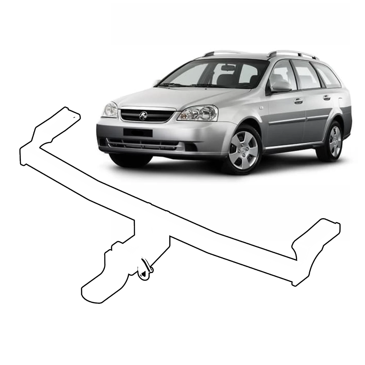 BTA | Light Duty Towbar | Holden Viva Wagon 2005–2009 | Capacity 1200kg | HOL048