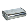 Lukey - 2" Chambered Muffler O/C 14"x8"x4" Oval 430 Stainless Steel