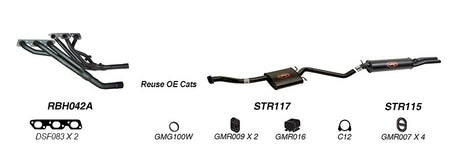 REDBACK | 2.5" Performance Exhaust System | Holden Commodore Calais Statesman VS VR VP VN IRS | K-RPD14659