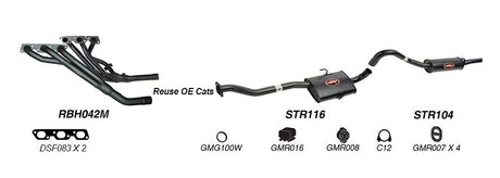 REDBACK | 2.5" Performance Exhaust System | Holden Commodore Calais VS Manual Solid Axle | K-RPM14583