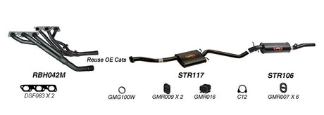 REDBACK | Exhaust System | Holden VQ VR VS Commodore Calais Caprice Statesman | K-RPM14586