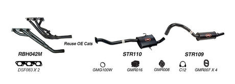 Redback | 2.5" Exhaust Single Outlet | Holden Commodore VN VP VR VS 1988–2000 | K-RPM14588