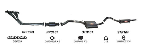 REDBACK | 2.5" Exhaust System & Tri-Y Headers | Holden Commodore VB-VS V8 1978–1997 Yest range | K-RPM14616