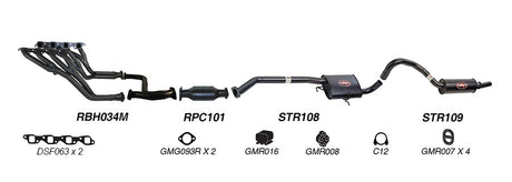 REDBACK | 2.5" Engine Back Exhaust System | Holden Commodore 1988-2000 | K-RPM14638