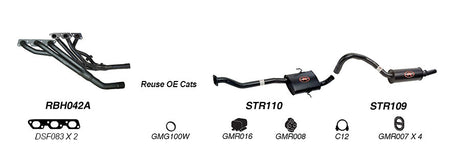 Redback | 2.5" Exhaust System Single Outlet | Holden Commodore VS Ute 1995–2000 | K-RPM14657