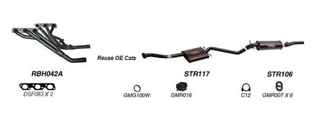 Redback 2.5" Performance Exhaust for Holden Commodore Calais Statesman IRS Auto | K-RPM14660
