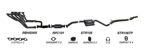 REDBACK | 2.5" Performance Exhaust System | Holden Commodore Calais VP VR VS 1991–1997 | K-RPM14663