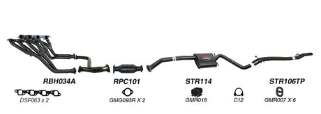 REDBACK | 2.5" Performance Exhaust System Engine Back | Holden Commodore Caprice Calais Statesman VQ VR VS 1990–1999 | K-RPM15640