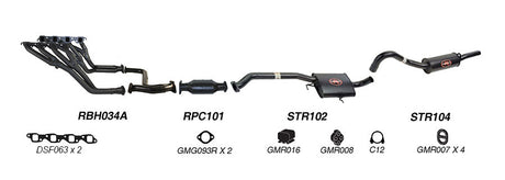 REDBACK | 2.5" Exhaust System | Holden VB-VS Commodore & Calais Solid Axle | K-RPM15682