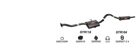 REDBACK | 2.5" Cat Back Exhaust System | Holden Commodore VB-VS Sedan Solid Axle 1978–1997 Yest range | K-RPM15702
