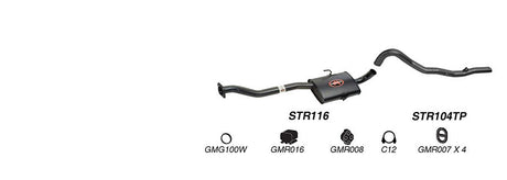 REDBACK | 2.5" Cat Back Performance Exhaust | Holden Commodore VS V6 Sedan 1995–1997 | K-RPM15703