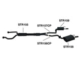 Redback Performance - Holden VE VF SV6 Sedan 2.25" Mild Steel Catback Exhaust System