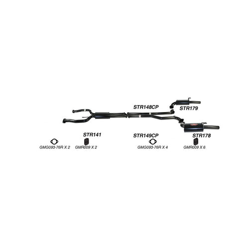 REDBACK - Holden Commodore VE/VF (2006 - 2017) V8 Ute 3" Dual Exhaust System