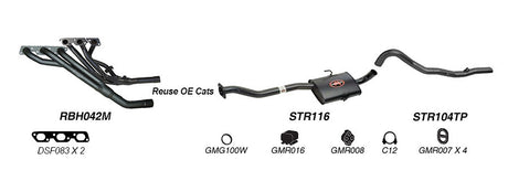 REDBACK | 2.5" Performance Exhaust System | Holden Commodore Calais VB-VS 1986-1997 | K-RPT14584
