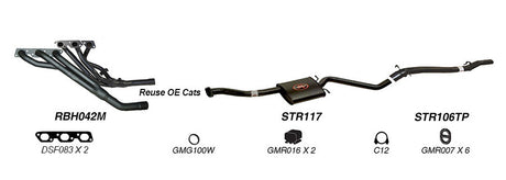 REDBACK | 2.5" Performance Exhaust System | Holden Commodore Calais VS 1995–1997 | K-RPT14587