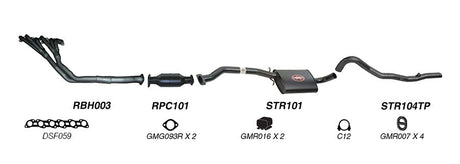 Redback 2.5" Engine Back Exhaust for Holden Commodore VB-VS Solid Axle | K-RPT14617
