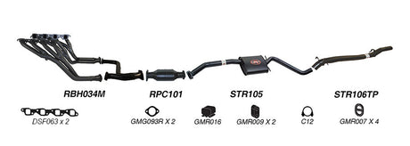 REDBACK | Performance Exhaust System | Holden Commodore VP VR VS 1991–1999 | K-RPT14652