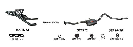 REDBACK | Exhaust System | Holden Commodore VS V6 Sedan Live Axle 1995–1997 | K-RPT14656