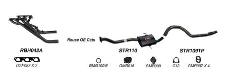 Redback | 2.5" Exhaust System Tailpipe Rear | Holden Commodore VS Ute 1995–2000 | K-RPT14658