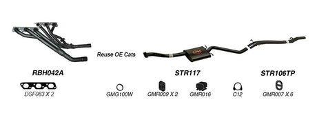 REDBACK | 2.5" Exhaust System | Holden Commodore Calais Statesman Caprice VP-VS IRS Auto | K-RPT14661