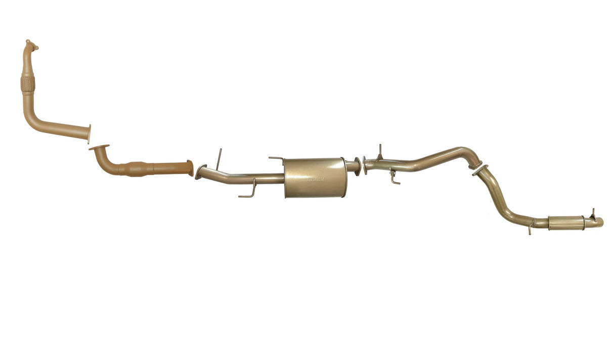 Pacemaker King Brown | 3" Turbo Back Exhaust with Cat & Muffler | Mitsubishi Pajero NX 3.2L TD 2014-2016 | KB9025-XCMR