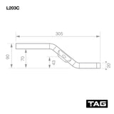 TAG | Class 2 Replacement Tow Ball Mount | 65mm Hole Center 20mm Thick | L203C