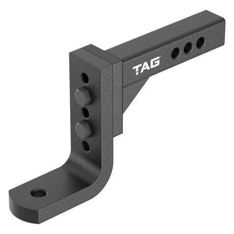 TAG | Adjustable Heavy Duty Tow Ball Mount 90° Face | Universal 50mm Square Hitch 297mm Long | L4435