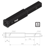 TAG | Hitch Extender 356mm Long | 50mm Square Hitch Bike Rack Use Only | L4H01