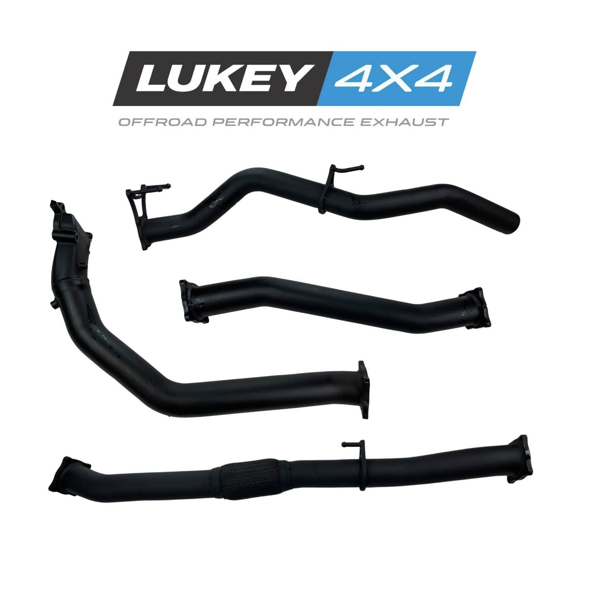 Lukey 4x4 3" Exhaust System Pipe Only for Nissan Navara D22 2001-2015 - LKY-NN-D22-PO