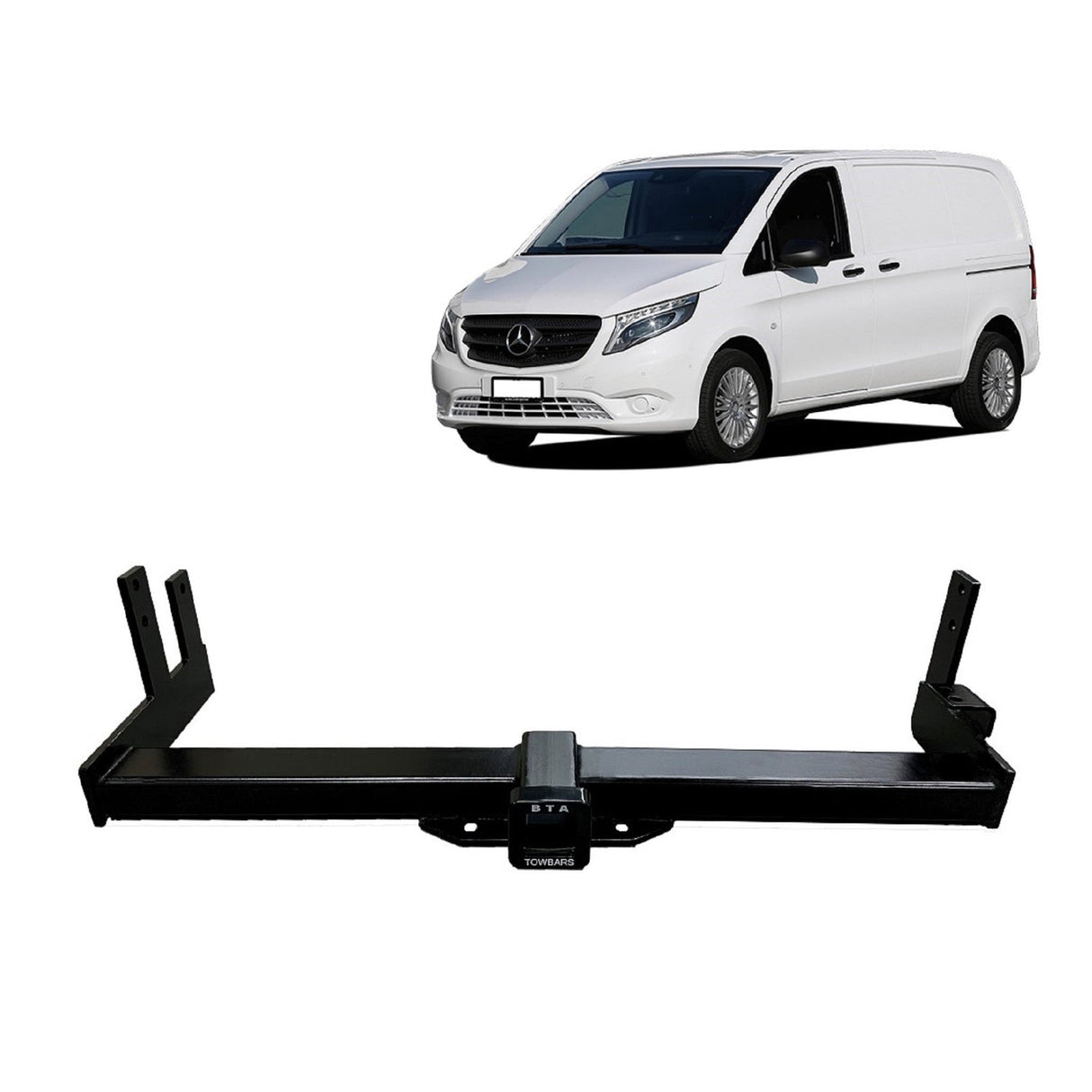 BTA | Heavy Duty Towbar | Mercedes-Benz Vito Van 2004–2015 | Capacity 2000kg | MER01H