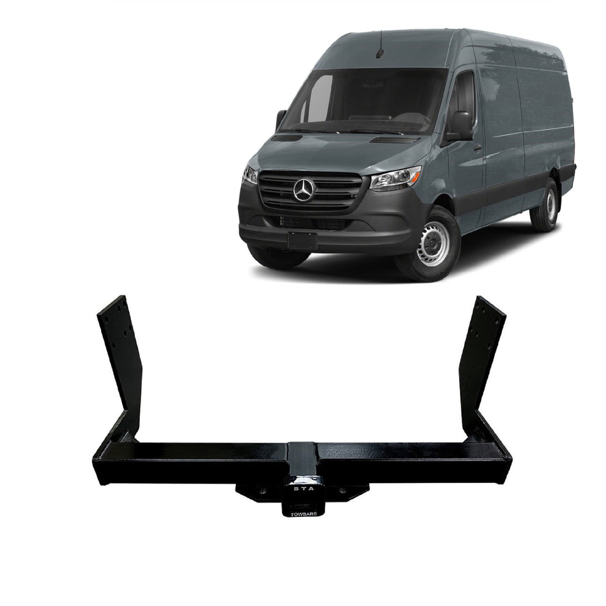 BTA | Heavy Duty Towbar | Mercedes Sprinter 2006–On & VW Crafter 2010–2017 | Capacity 2000kg | MER04H