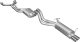 Manta | Twin 2.5" Dual Cat Back Exhaust System with Muffler/Muffler | Ford Falcon BA BF V8 Sedan & FPV GT 2002–2008