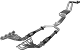 Manta | Twin 2.5" Full Exhaust System with Extractors & Muffler/Tailpipe | Ford Falcon BA BF 5.4L BOSS V8 XR8 & FPV Ute 2002–2008