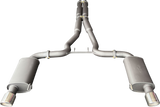 Manta | Twin 3″ Cat Back Exhaust System with Hotdog Mufflers Twin Tips | Ford Mustang FM S550 5.0L V8 Coupe 2015–2017