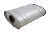 XForce | 2.5" Offset-Centre Performance Muffler | 4"x8"x14" Raw 409 Stainless Steel | VX08-1463(409)