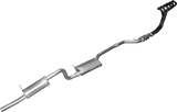Manta | 2.5in Single Full System with Muffler/Muffler | Ford Falcon BA BF 6 Cylinder Ute 2002–2008