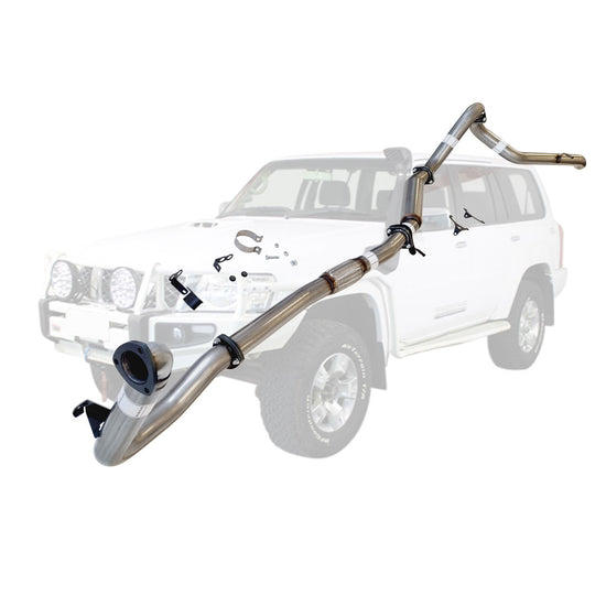 ESA | 3" Turbo Back Exhaust | Nissan Patrol GU Y61 3L ZD30 Wagon 2000-16