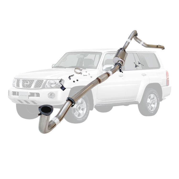 ESA | 3" Dump Pipe Back Exhaust | Nissan Patrol GU Y61 TD42 Wagon