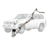 ESA | 3" Dump Pipe Back Exhaust | Nissan Patrol GU Y61 TD42 Wagon