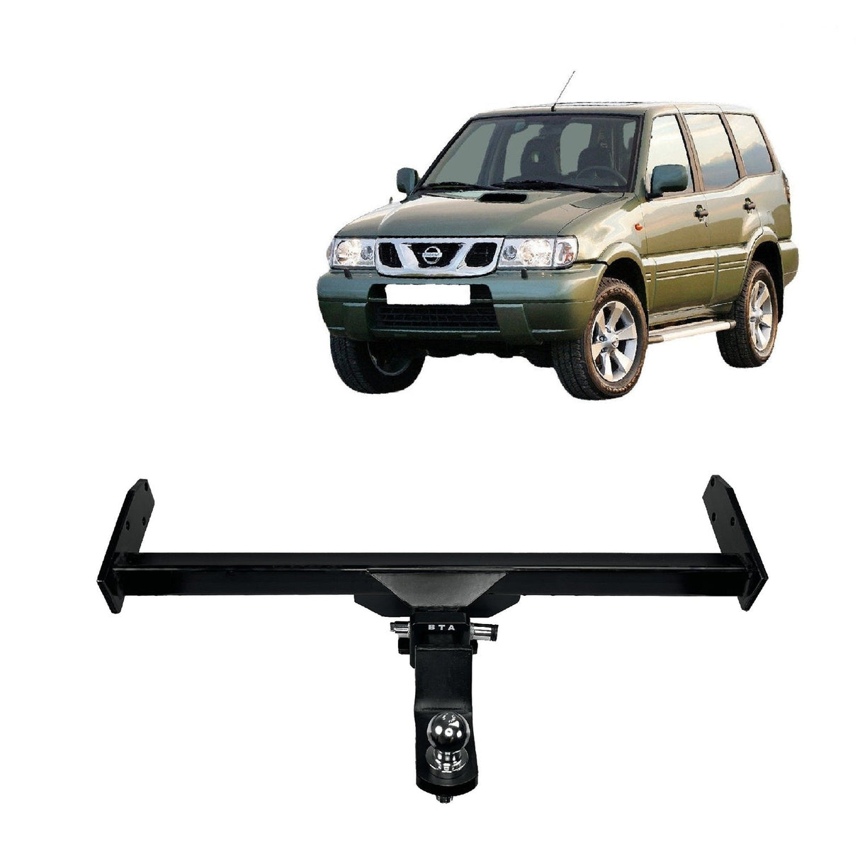 BTA | Heavy Duty Towbar | Nissan Terrano R20 1997–2000 | 2000kg Capacity | NIS01H