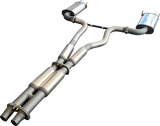 Manta | Twin 3″ Cat Back Exhaust System with Hotdog Mufflers Twin Tips | Ford Mustang FM S550 5.0L V8 Coupe 2015–2017