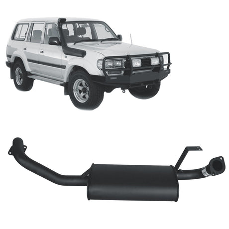 REDBACK - Toyota Landcruiser 80 Series (1990 - 1998) Wagon 4.2L 1HZ & 4.5L FZ Performance Centre Muffler Assembly