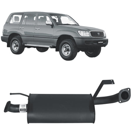 REDBACK - Toyota Landcruiser 105 Series (1998 - 2007) Wagon Performance Centre Muffler Assembly