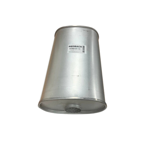 REDBACK | Megaflow Sports Muffler 8"x5" Oval 14" Long 2" ID Centre/Centre | STR6147-14