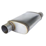 REDBACK | Mega Power Sports Muffler 409 Stainless 8"x4" Oval 14" Long 2" ID | STR7500-409