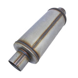 REDBACK | Mega Power Megaflow Sports Muffler 409 Stainless 6" Round 14" Long 2.5" ID | STR8213-409