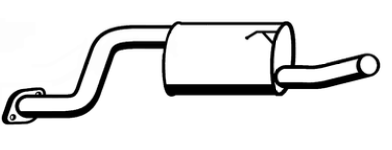 Standard Replacement - Ford Falcon BA BF 4.0lt Ute Tail Pipe (10/02-02/08)(BT4833) (Berklee)