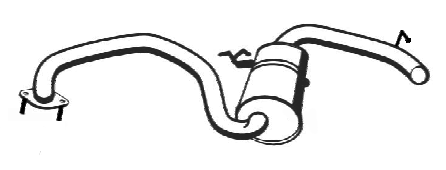 Standard Replacement - Ford Falcon BA BF 4.0lt Sedan LPG Tail Pipe (9/02-1/05) (BT4828) (Berklee)