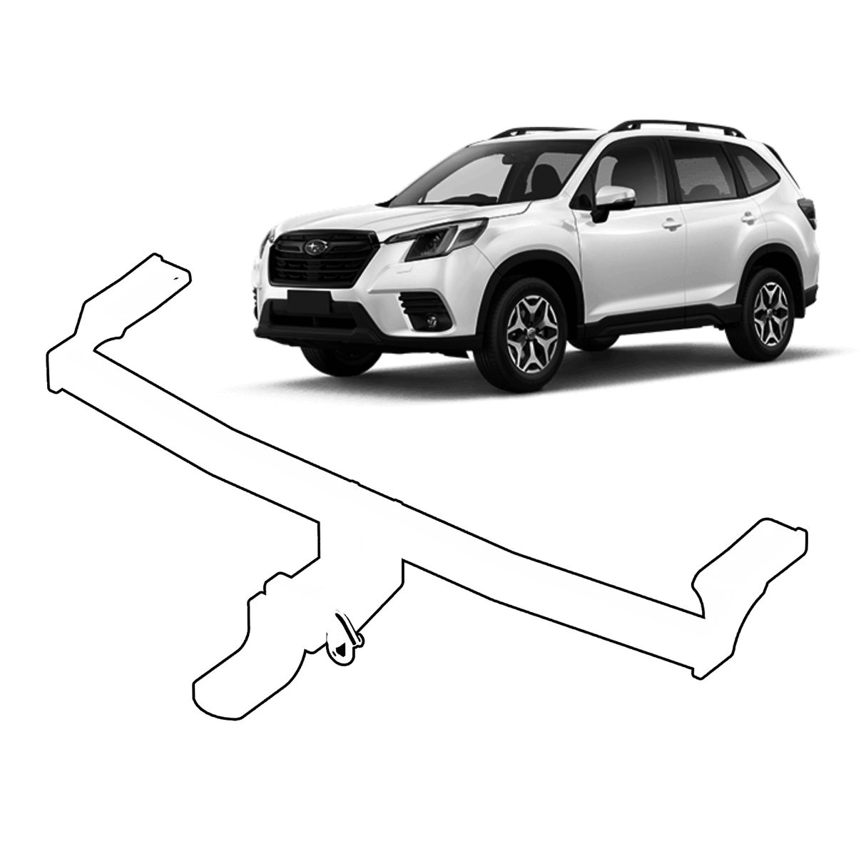 BTA | Heavy Duty Towbar | SUBARU Forester Wagon 2018–2026 | Capacity 1800kg | SUB06H